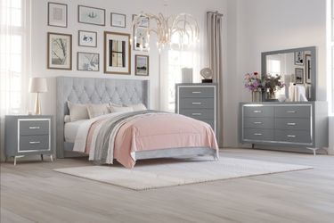 HUXLEY BEDROOM SET IN GREY