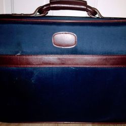 Vintage Samsonite Soft Side Blue Nylon Luggage