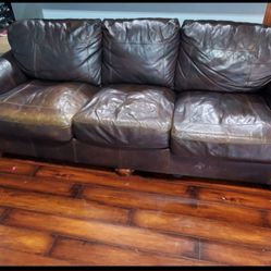  Original Leather Couch(Ashley) Free delivery 