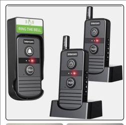 PANDAAR Wireless Doorbell Wireless Intercom System,Two-way Intercom 4900ft Range