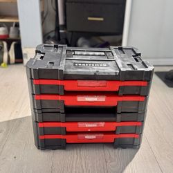 Craftsman VERSASTACK 17 in. 2-Drawer Tool Box Black/Red PAIR