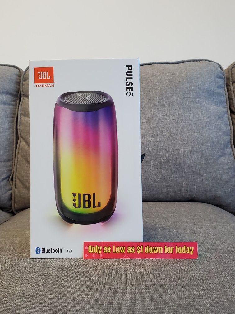 Jbl Pulse 5 Bluetooth Speaker Brand New - $1 DOWN TODAY, NO CREDIT NEEDED