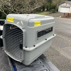 Medium Dog Kennel Crate Carrier Airline Approved like New 32”L by 20” W by 24”