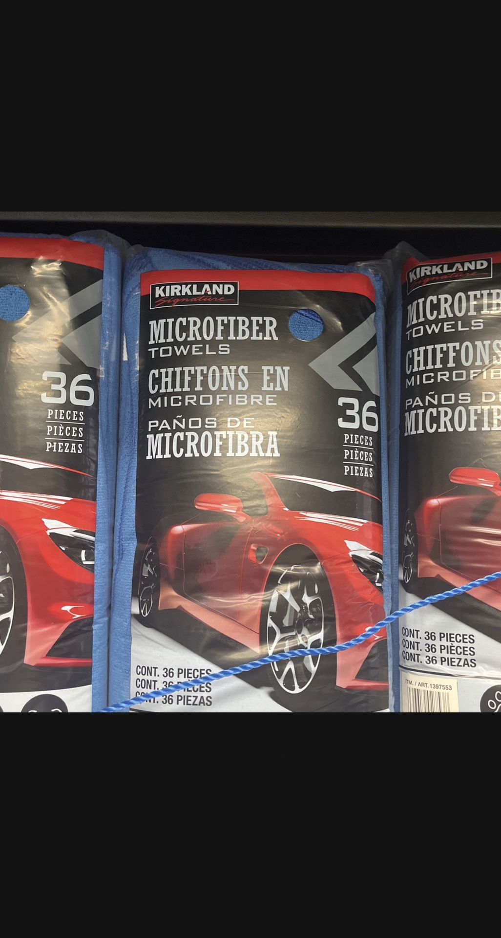 Microfiber Towels 36 Pack Blue And Yellow Kirkland Costco