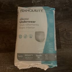 Youth Diapers 12 Ct/ pañales Para Adolescentes 12 Por Bolsita