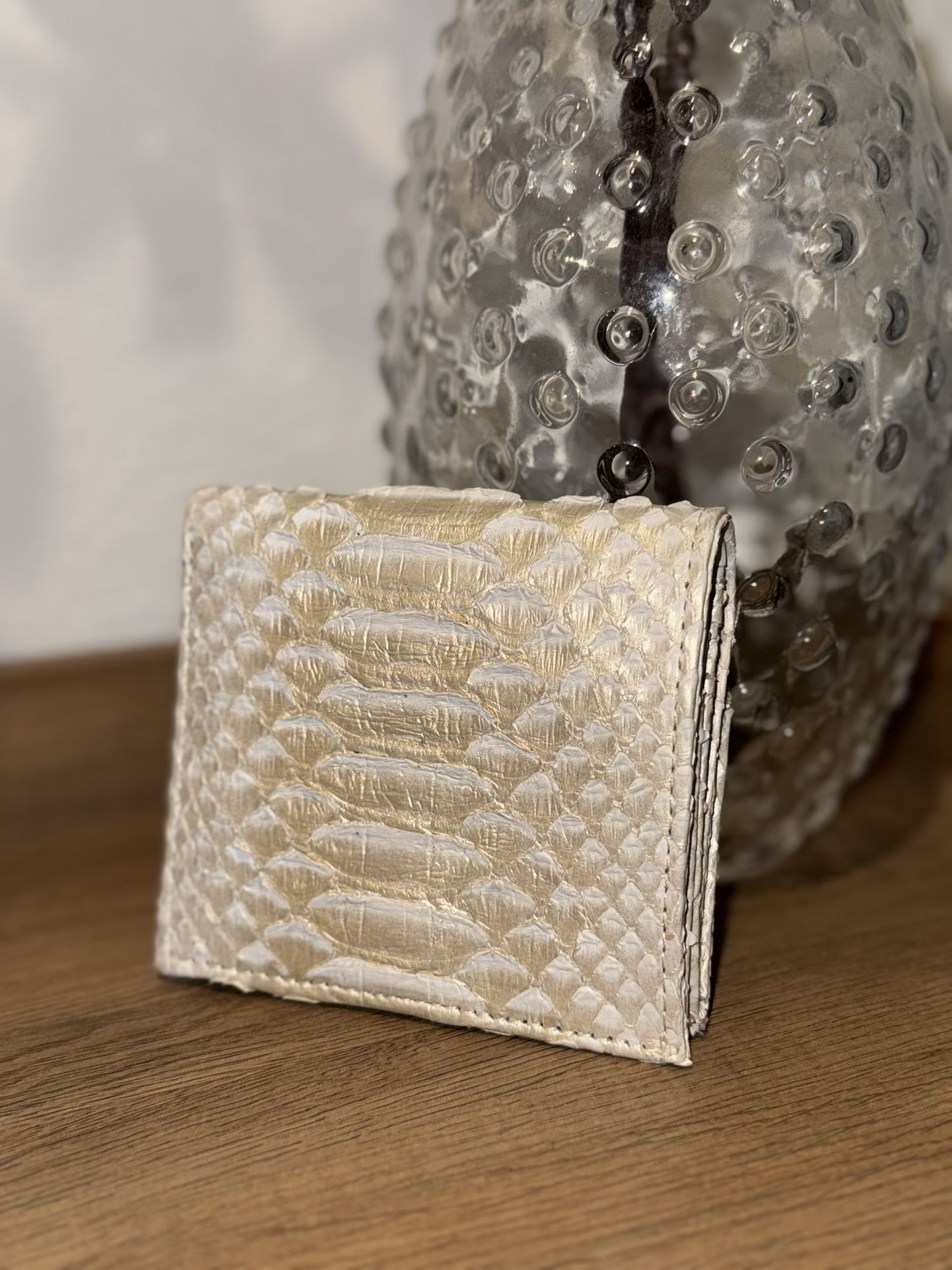 White Leather Wallet