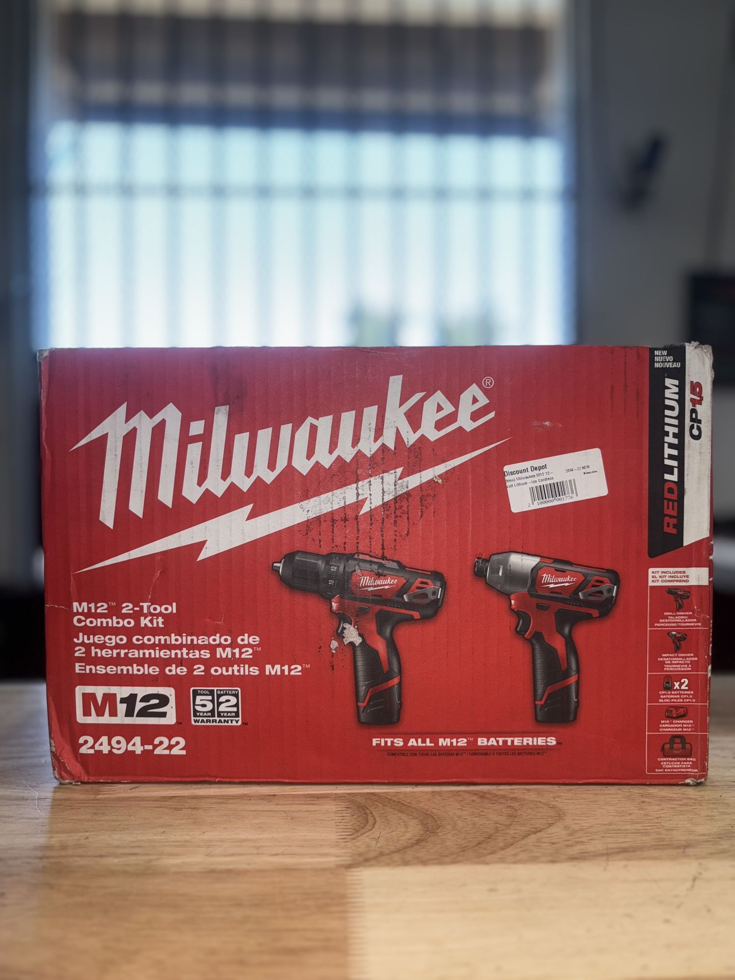 Milwaukee M12 12-Volt Lithium-Ion Cordless Drill Driver/Impact Driver Combo Kit w/ Two 1.5Ah Batteries, Charger Tool Bag (2-Tool)