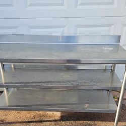 Stainless steel table