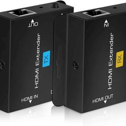 OREI 4K HDMI Extender Over Ethernet, Extender Balun Over Cat6/Cat7 with Audio Extractor Optical IR up to 230 Feet - Loop Out - 4K@60hz Full UltraHD Si