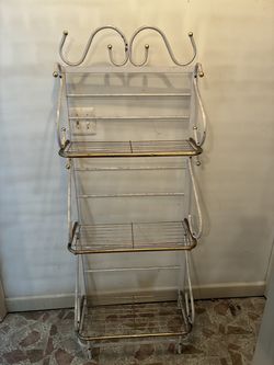 VINTAGE MID CENTURY BAKERS RACK