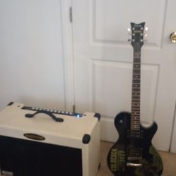 Schecter Diamond Series Coldcock Rare Find 2014 Mint Condition & Kustom Quad 100  DFXWT Special Edition Amp