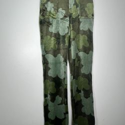 NWT Juicy couture Camo Floral Green pants XS