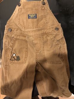 Khaki baby overalls