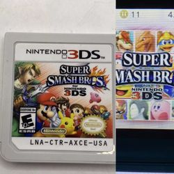 Super Smash Bros Nintendo 3DS Cart Only Tested Working Authentic SSB3DS 