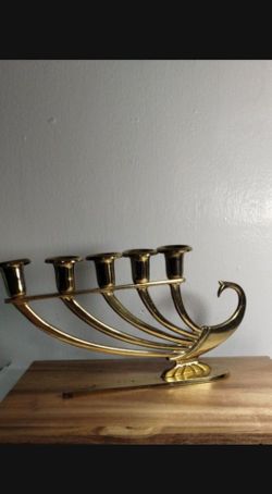 DAYAGI SOLID BRASS CANDELABRA 10"×5.5 - B01