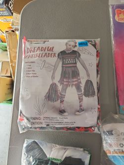 Dreadful Cheerleader Halloween Costume Size L 10-12