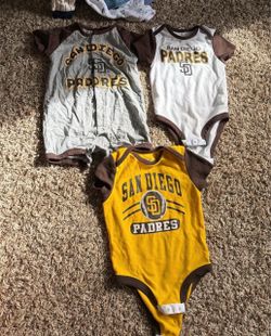 San Diego Padres baby onesies