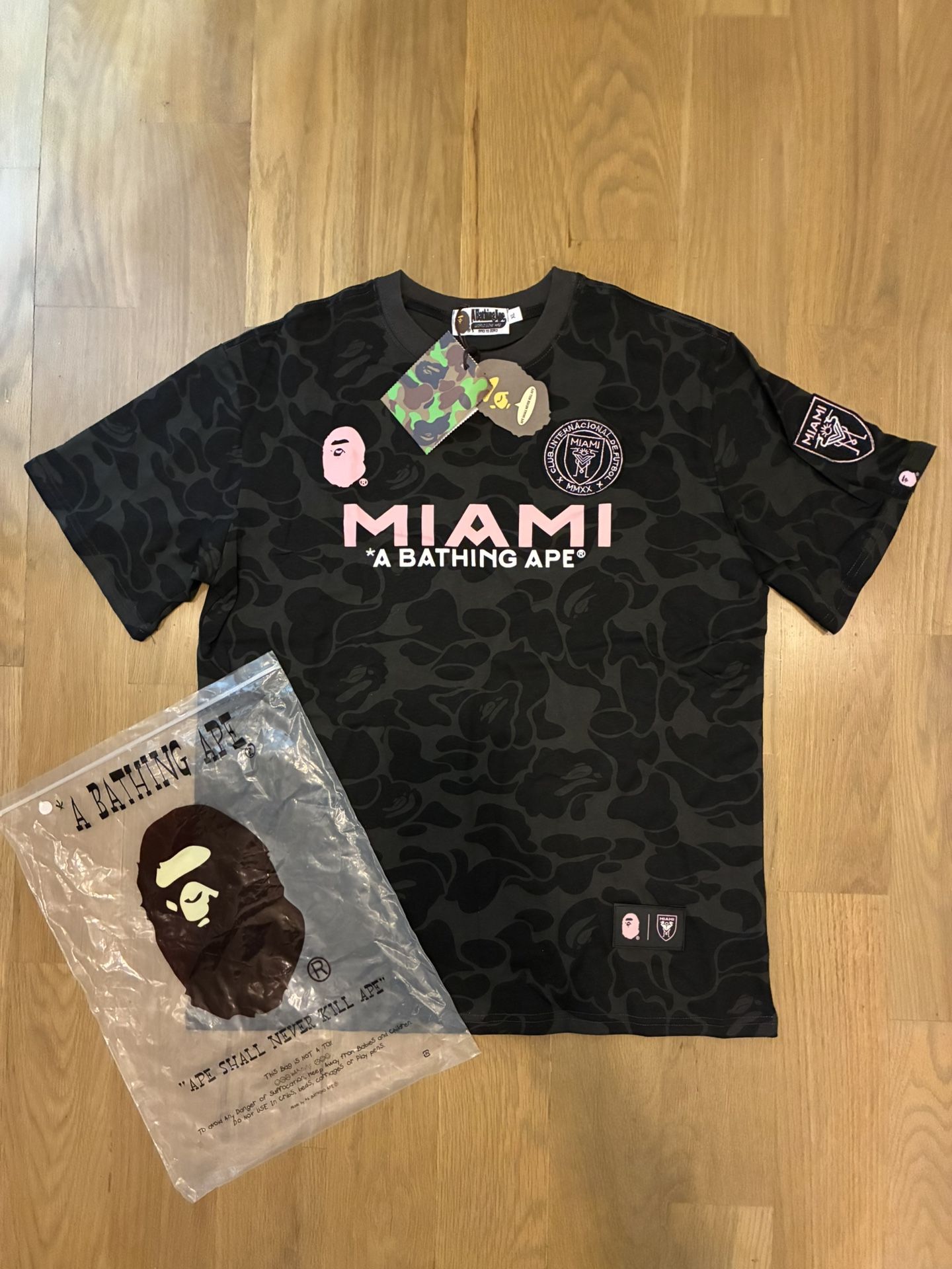 BAPE x Inter Miami CF Camo Tee Black