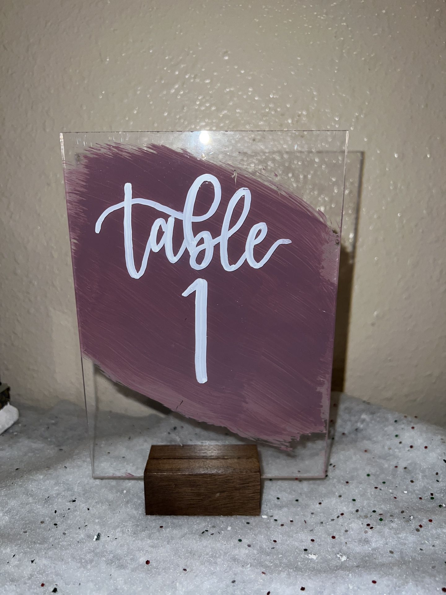 Table Numbers Signs 