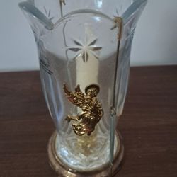 Twenty four percent lead crystal candle holder