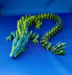 3D Printed Articulated Dragon 26” Long