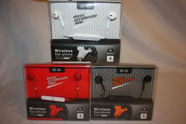 Bluetooth wireless headphones/earphones rechargeable