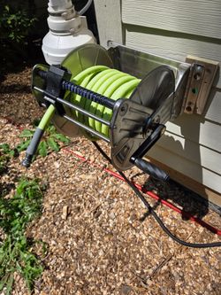 Hose reel. Giraffe sw-8 stainless steel.