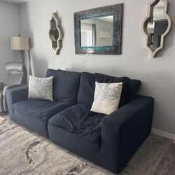 Comfy Navy Blue Sofa
