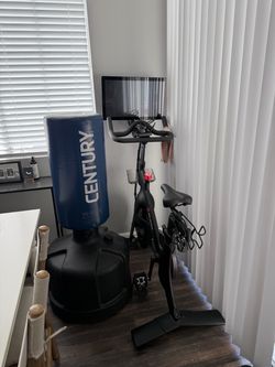 Peloton Bike & Century Boxing Bag