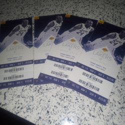Lakers Ticket Stubs And Dodgers Ticket Stub