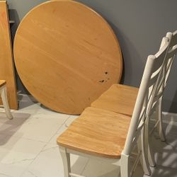 4 Person Dining Table Set w/ Leaf