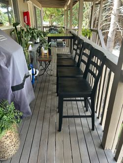 Table and 4 chairs- Bistro Style