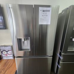LG 26CF COUNTERDEPTH REFRIGERATOR 1799! 0 DOWN 0% FINANCING! 1YR WARRANTY! 48HR DELIVERY