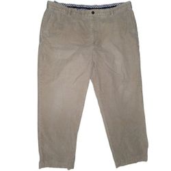 Brooks Brothers Pants Mens 44X30 Tan Biege Corduroy Clarks Khakis Flat Front