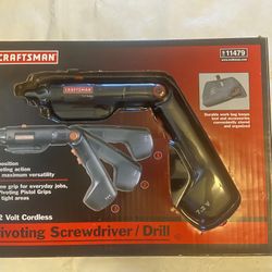 Craftsman 7.2v Pivoting  Screwdriver/Drill  Angled: With Charger: Tested/Working Model (contact info removed)9