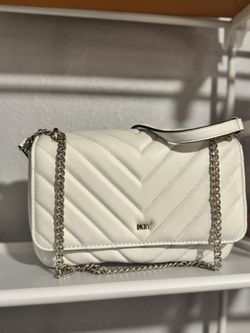 White DKNY Purse