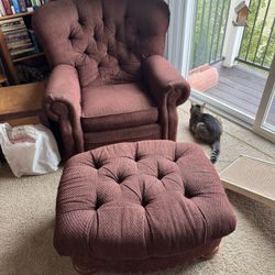 Comfortable Recliner And Ottoman