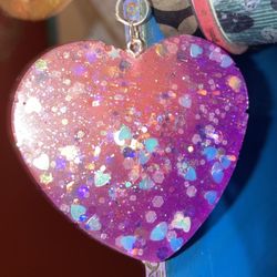 Heart And Peace Sign Keychains