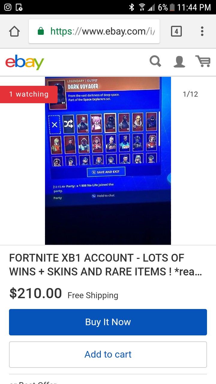 Fortnite account (Xbox one) for Sale in Las Vegas, NV - OfferUp