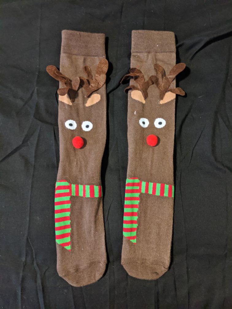 Rudolph the Red-Nosed Reindeer Socks