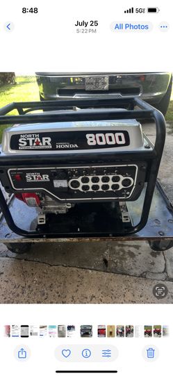 North Star 8000 Honda Generator