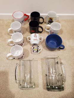 Assorted Mugs & Beer Stein
