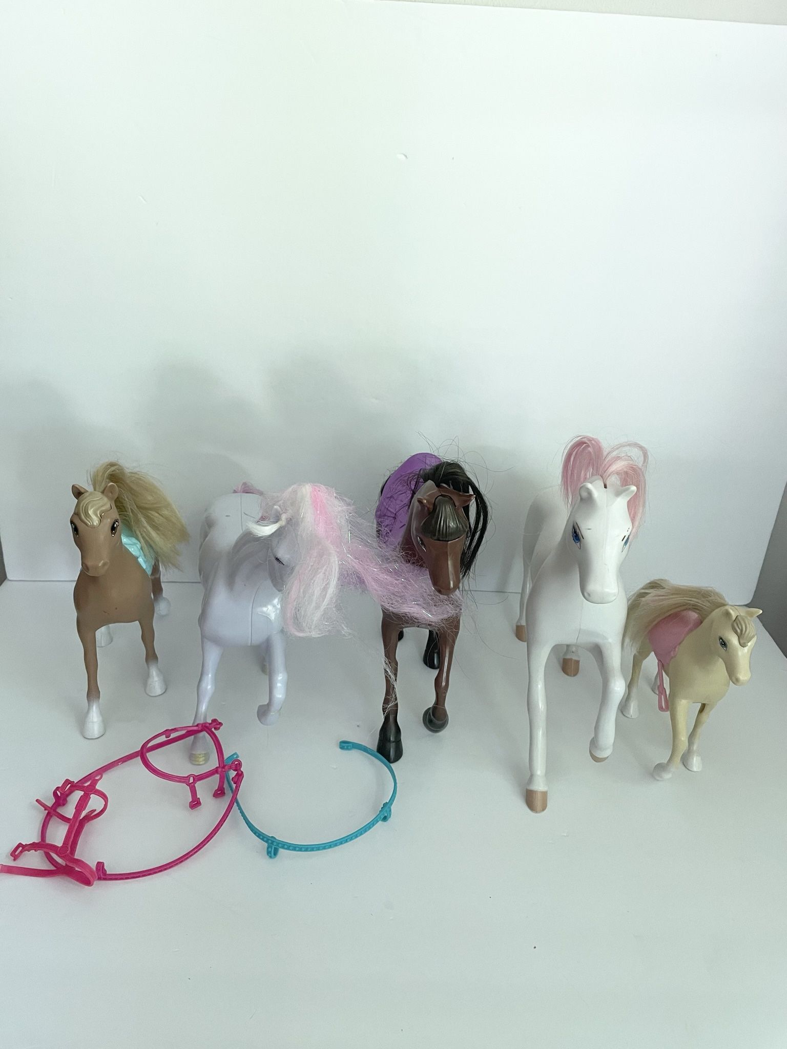 Lot Of 5 Barbie horses