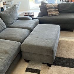 Custom Sofa, Love Seat And Ottoman