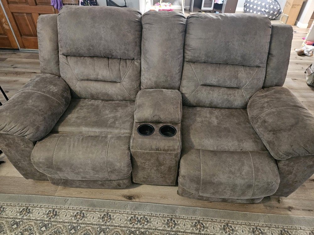 Electric Reclining Sofa & Loveseat Set