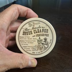 "NEW " Original B&J "The Masters" Brush Cleaner & Preserver For Artists, Cleans Oil Paint,Watercolor,Acrylic & Stains