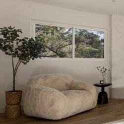 Oversized Furry Armchair 
