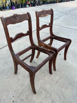 Chairs frame set 8 dlrs