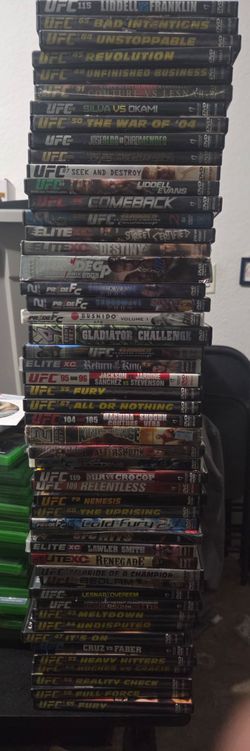 UFC PRIDE KING OF THE CAGE ELITE XC BUNDLE LOT 51 IN TOTAL ($5 Each ) DVD