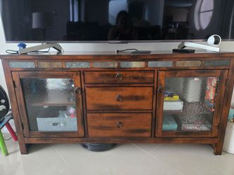 Sunny Designs Santa Fe 60" Traditional Wood TV Console in Dark Chocolate